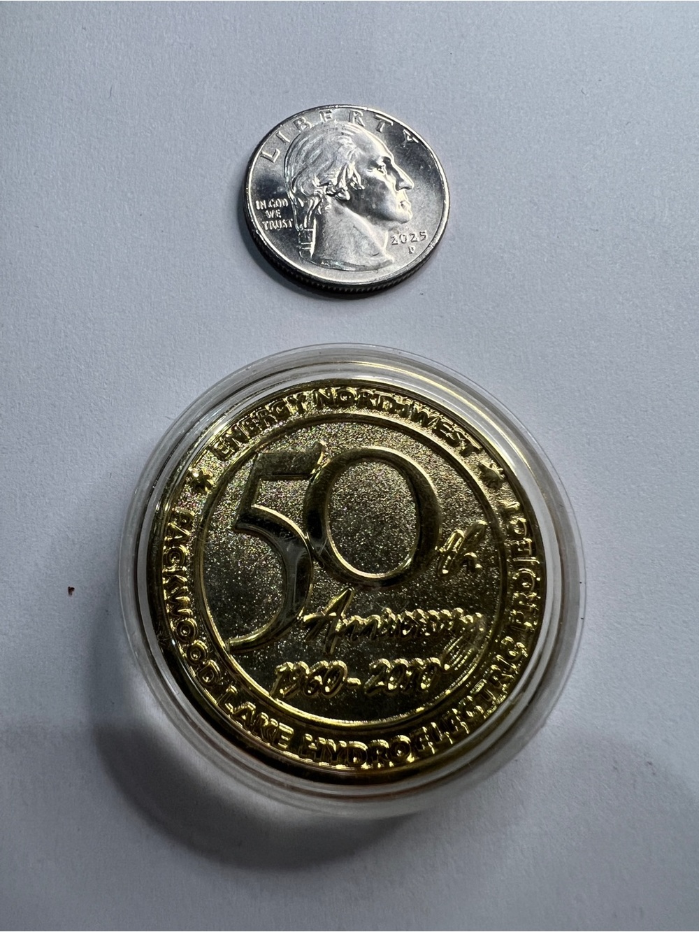 50th anniversary of Energy Northwest coin